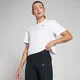 Camiseta corta cuadrada de manga corta Basics para mujer de MP - Blanco