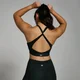 Sujetador deportivo con espalda cruzada Power para mujer de MP - Negro