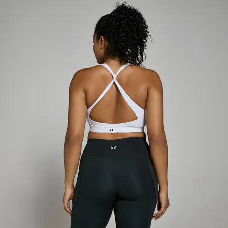 Sujetador deportivo con espalda cruzada Power para mujer de MP - Blanco