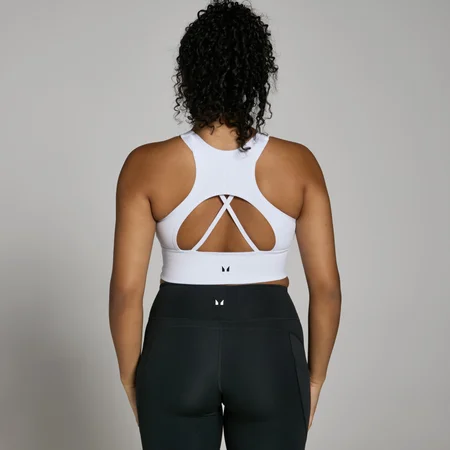 Sujetador deportivo largo Power para mujer de MP - Blanco