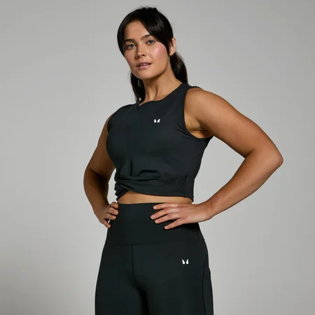 Camiseta corta de tirantes Power para mujer de MP - Negro