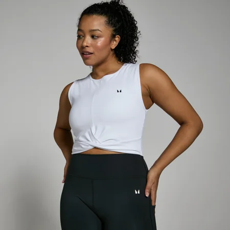 Camiseta corta de tirantes Power para mujer de MP - Blanco