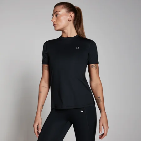 Camiseta de entrenamiento de manga corta para mujer de MP - Negro