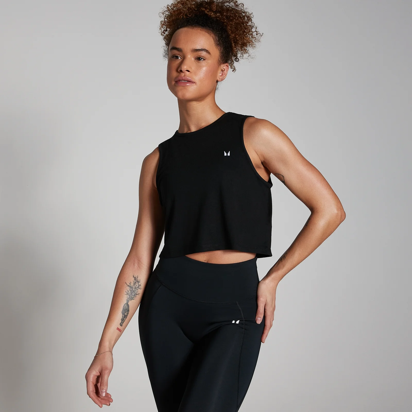 Camiseta corta de tirantes de entrenamiento para mujer de MP - Negro - XXS Imagen 1