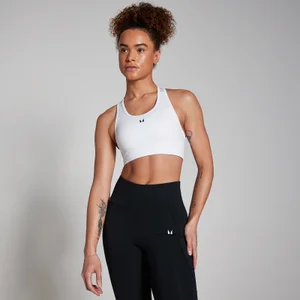 Sujetador deportivo de entrenamiento con espalda nadadora para mujer de MP - Blanco - Size XXS