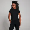 Camiseta de manga corta de corte ajustado Tempo para mujer de MP - Negro