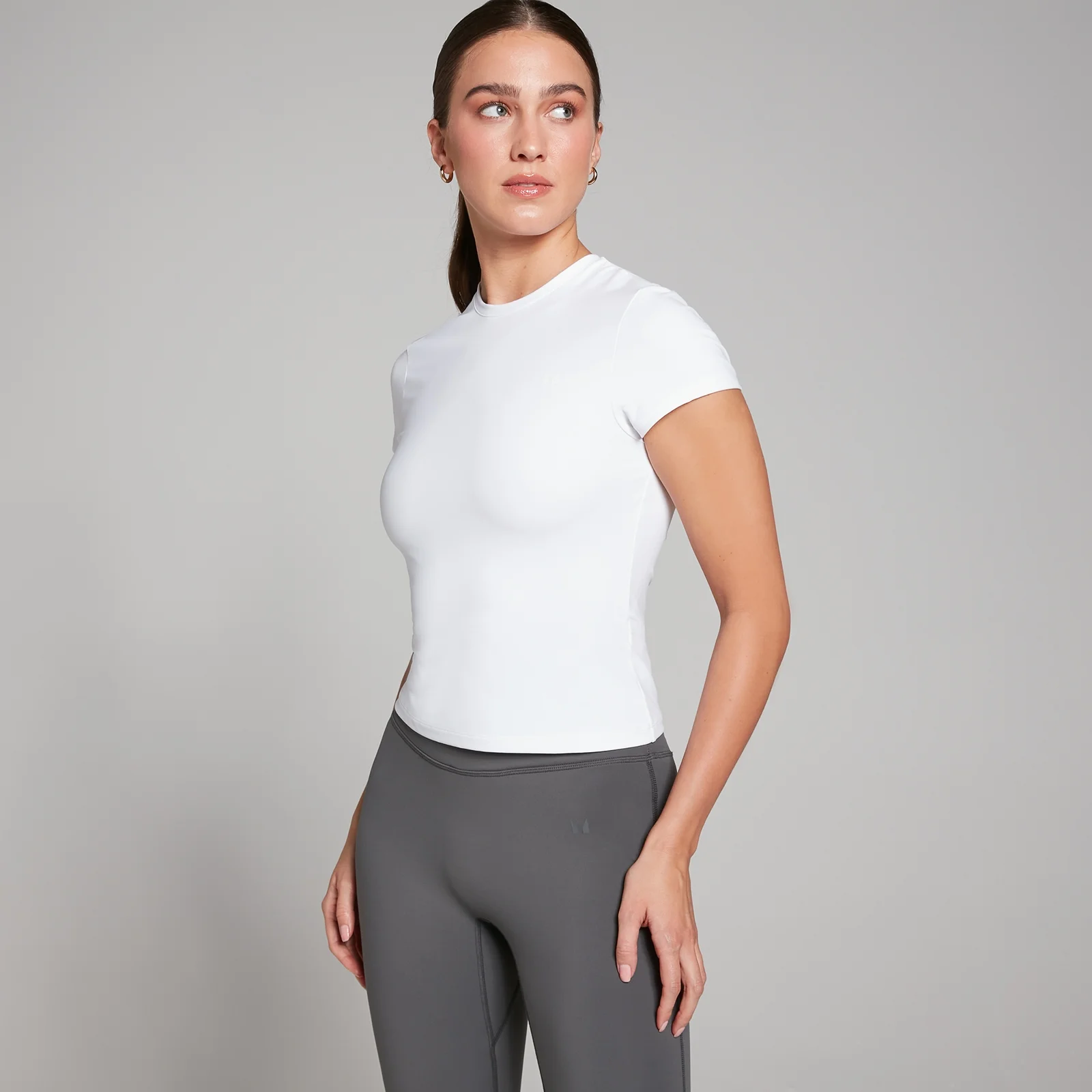 Camiseta de manga corta de corte ajustado Tempo para mujer de MP - Blanco - XXS Imagen 1