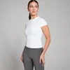 Camiseta de manga corta de corte ajustado Tempo para mujer de MP - Blanco
