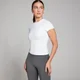 Camiseta de manga corta de corte ajustado Tempo para mujer de MP - Blanco
