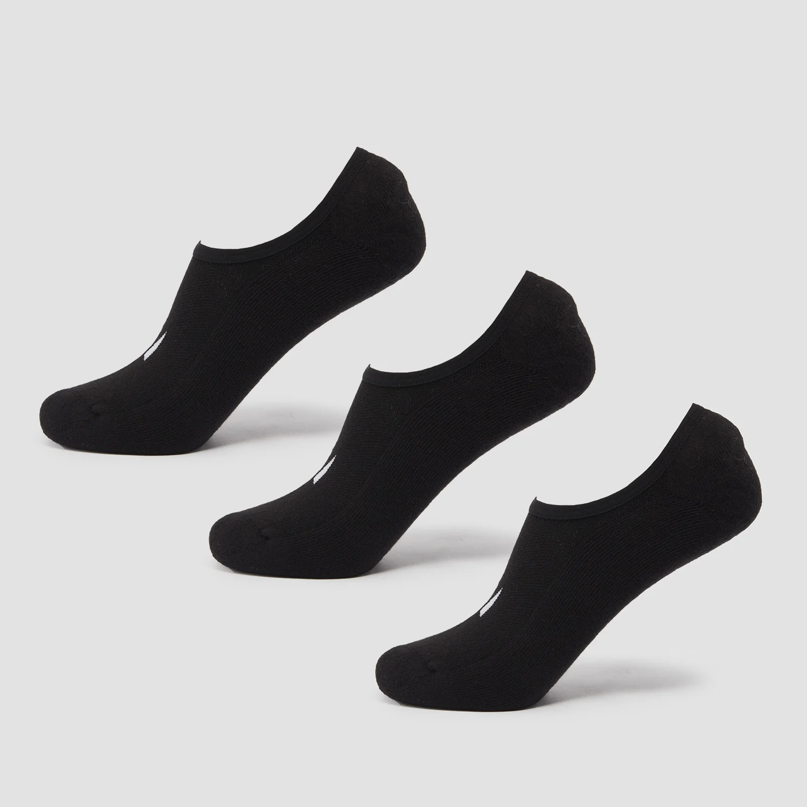 MP Unisex Invisible Socks (3 Pack) - Black - UK 2-5 Imagen 1