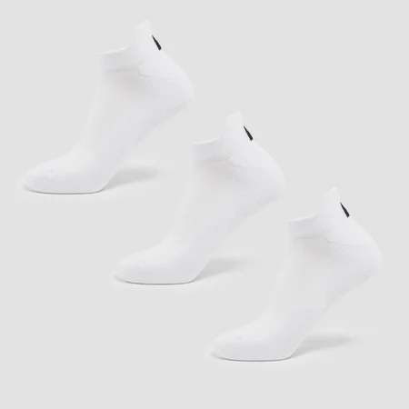 Calcetines de entrenamiento unisex de MP (paquete de 3) - Blanco