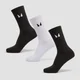 Calcetines clásicos Essentials para mujer de MP (pack de 3) - Negro/Blanco