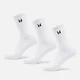 Calcetines unisex clásicos de MP (paquete de 3) - Blanco