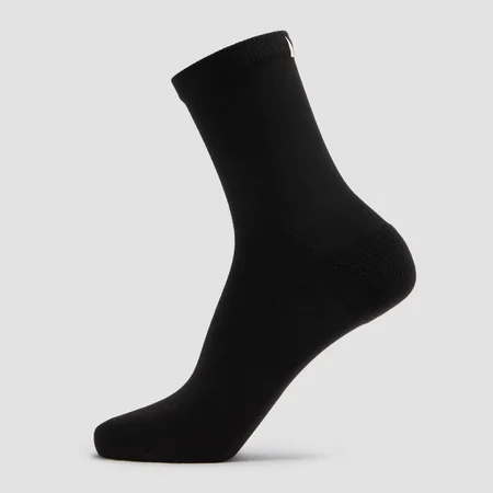 Calcetines clásicos acolchados de entrenamiento de MP - Negro