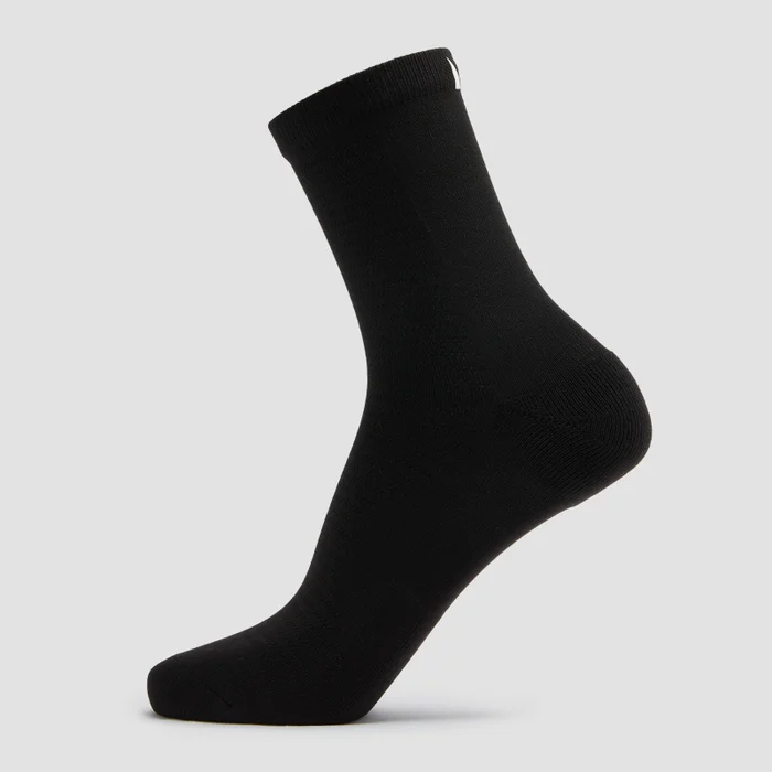 Calcetines clásicos acolchados de entrenamiento de MP - Negro