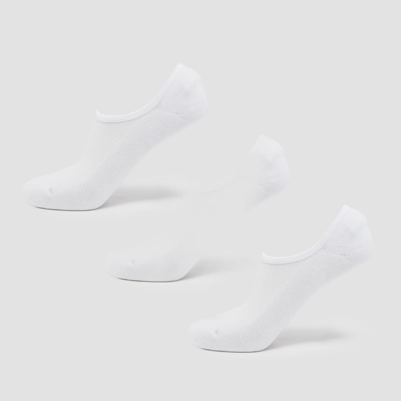MP Unisex Invisible Socks (3 Pack) - White - UK 2-5 Imagen 1