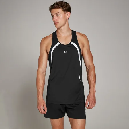 Camiseta de tirantes Tempo para hombre de MP - Negro