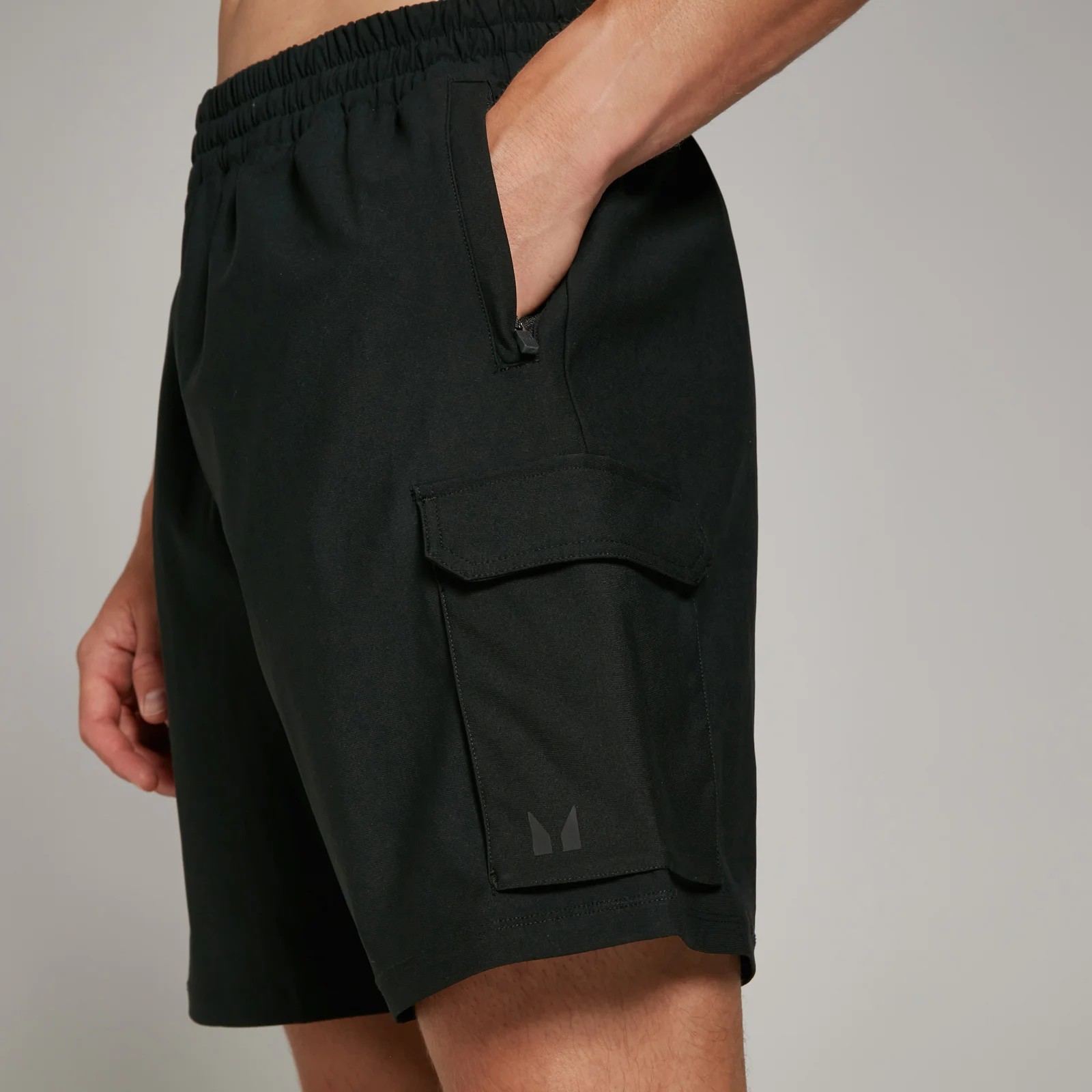 Pantalón corto cargo tejido Tempo para hombre de MP - Negro - XS Imagen 1