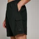 Pantalón corto cargo tejido Tempo para hombre de MP - Negro
