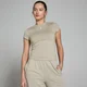 Camiseta de manga corta de corte ajustado Basic para mujer de MP - Niebla