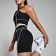 Pantalón corto de ciclismo con textura en contraste Tempo para mujer de MP - Negro