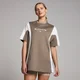 Camiseta extragrande en contraste Retro Tempo para mujer de MP - Expreso