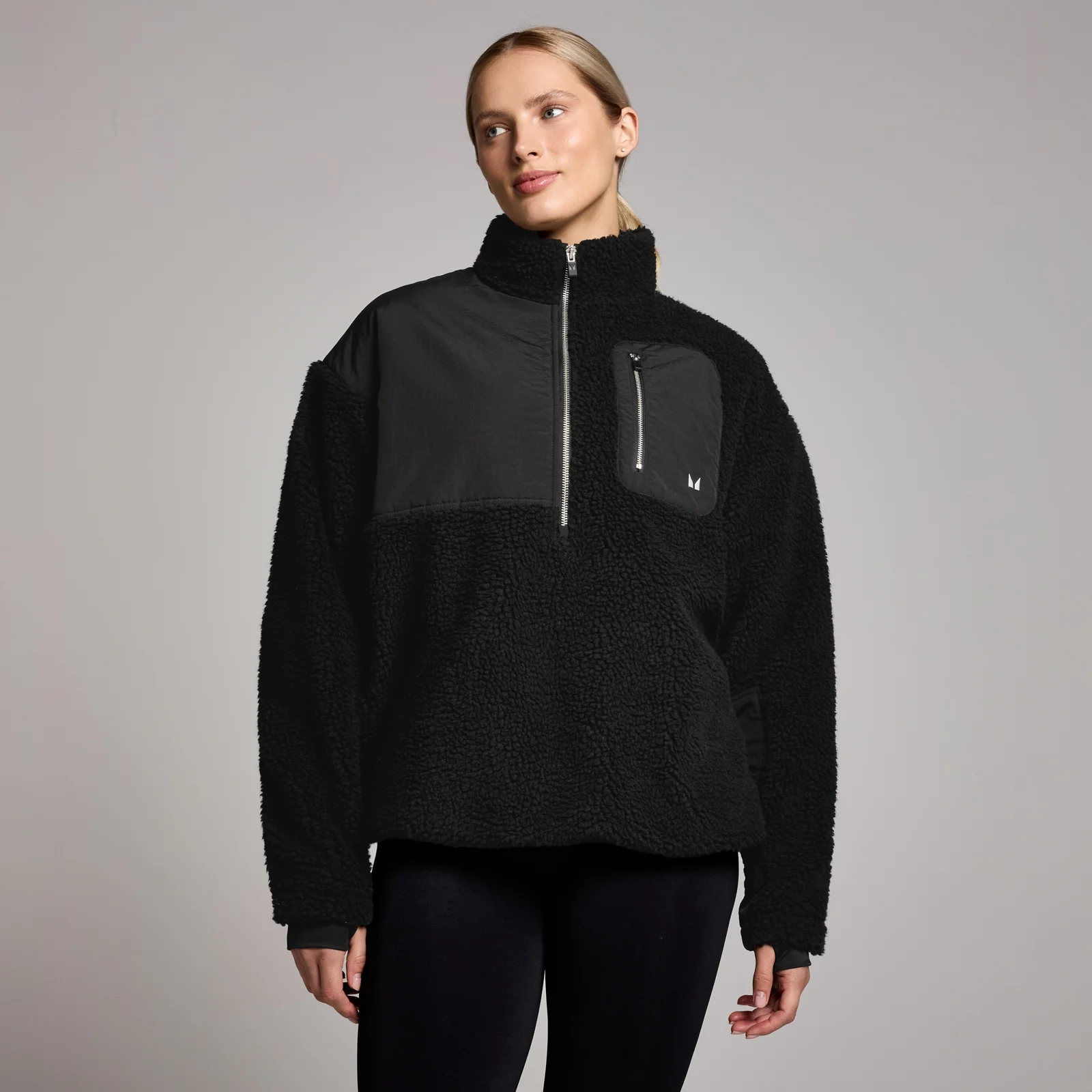 Chaqueta tejida de borreguito Tempo Studio para mujer de MP - Negro - XS Imagen 1