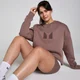 Sudadera extragrande Tempo para mujer de MP - Avellana