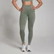 Mallas acanaladas sin costuras Tempo para mujer de MP - Verde musgo