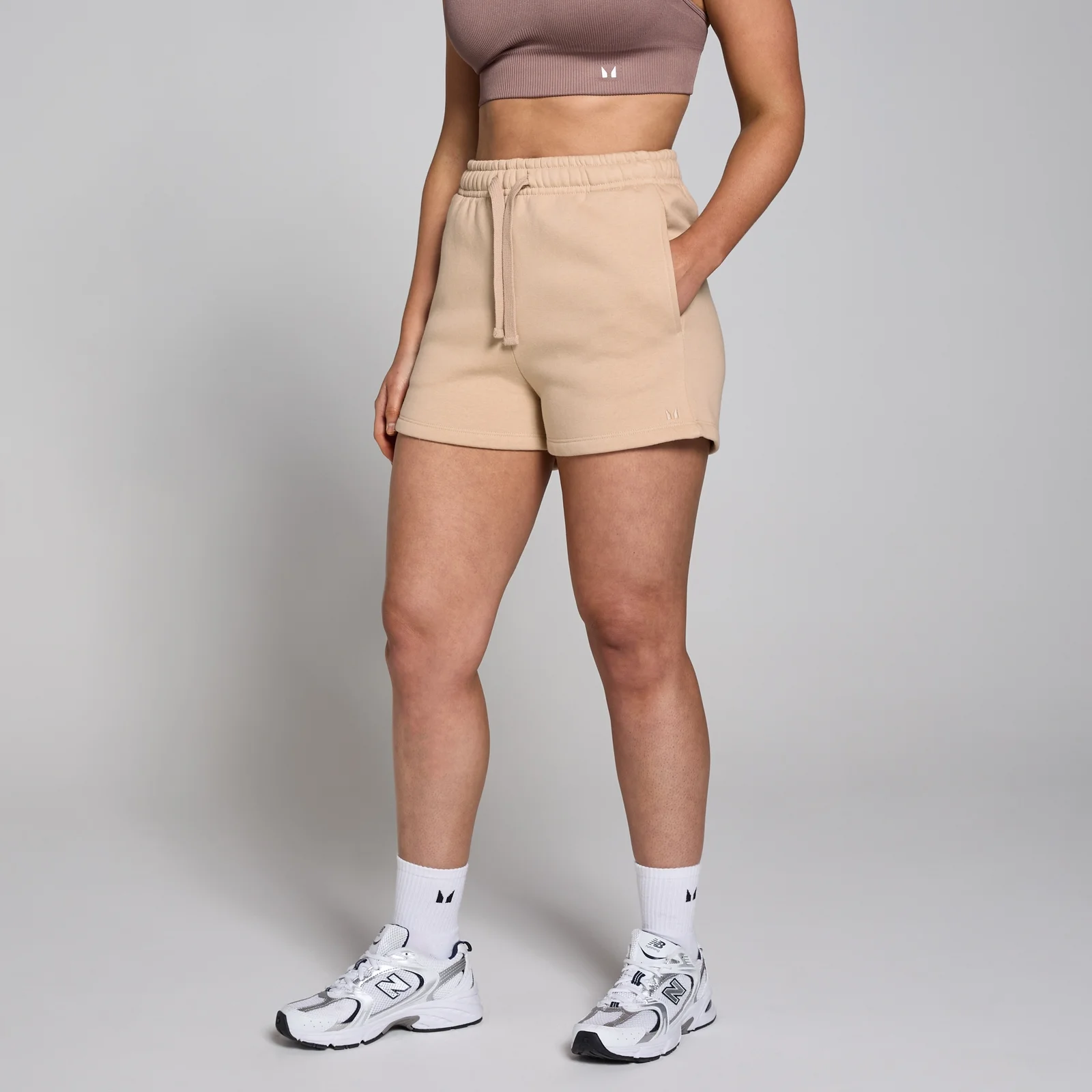 Pantalón corto deportivo Tempo para mujer de MP - Crema - S Imagen 1