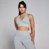 Sujetador de cuello halter sin costuras Tempo para mujer de MP - Gris jaspeado