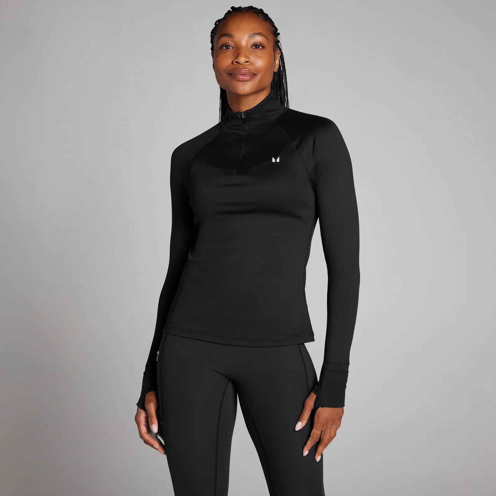 Camiseta con cremallera 1/4 Velocity Best para mujer de MP - Negro - L Imagen 1