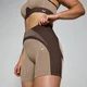Pantalón corto de ciclismo sin costuras de canalé en contraste para mujer de MP - Cachemira/expreso