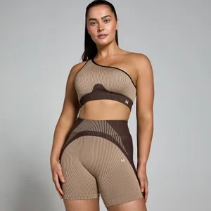 Sujetador sin costuras de canalé en contraste para mujer de MP - Cachemira/expreso - Size L