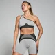 Sujetador sin costuras de canalé en contraste para mujer de MP - Negro/gris