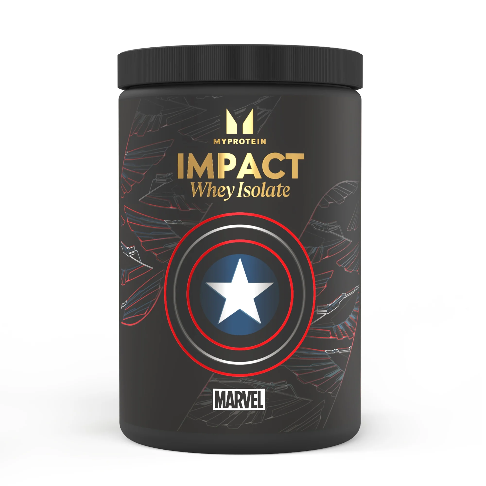 Myprotein, Impact Whey Isolate, Limited Edition Marvel, Captain America, 600g (WE) Imagen 1