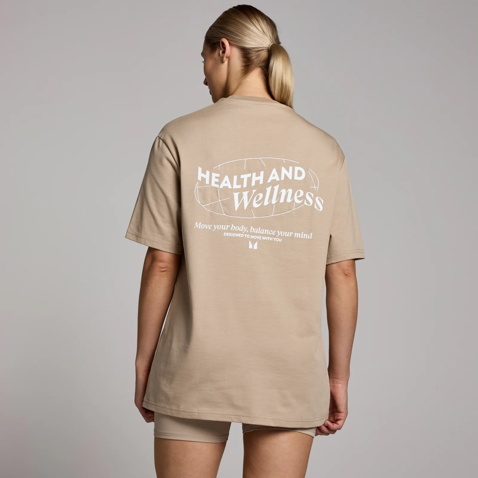 Camiseta extragrande con estampado gráfico Health & Wellness para mujer de MP - Cachemira - S-M Imagen 1