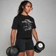 Camiseta corta de corte cuadrado con estampado gráfico Origin para mujer de MP Negro lavado