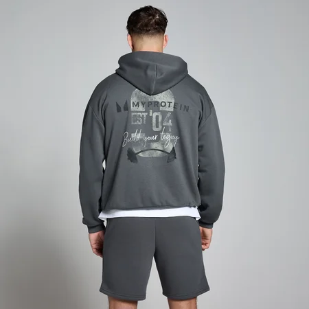 Sudadera con capucha con estampado gráfico Origin de MP - Gris lavado