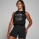 Camiseta corta sin mangas con estampado gráfico Origin para mujer de MP Negro lavado