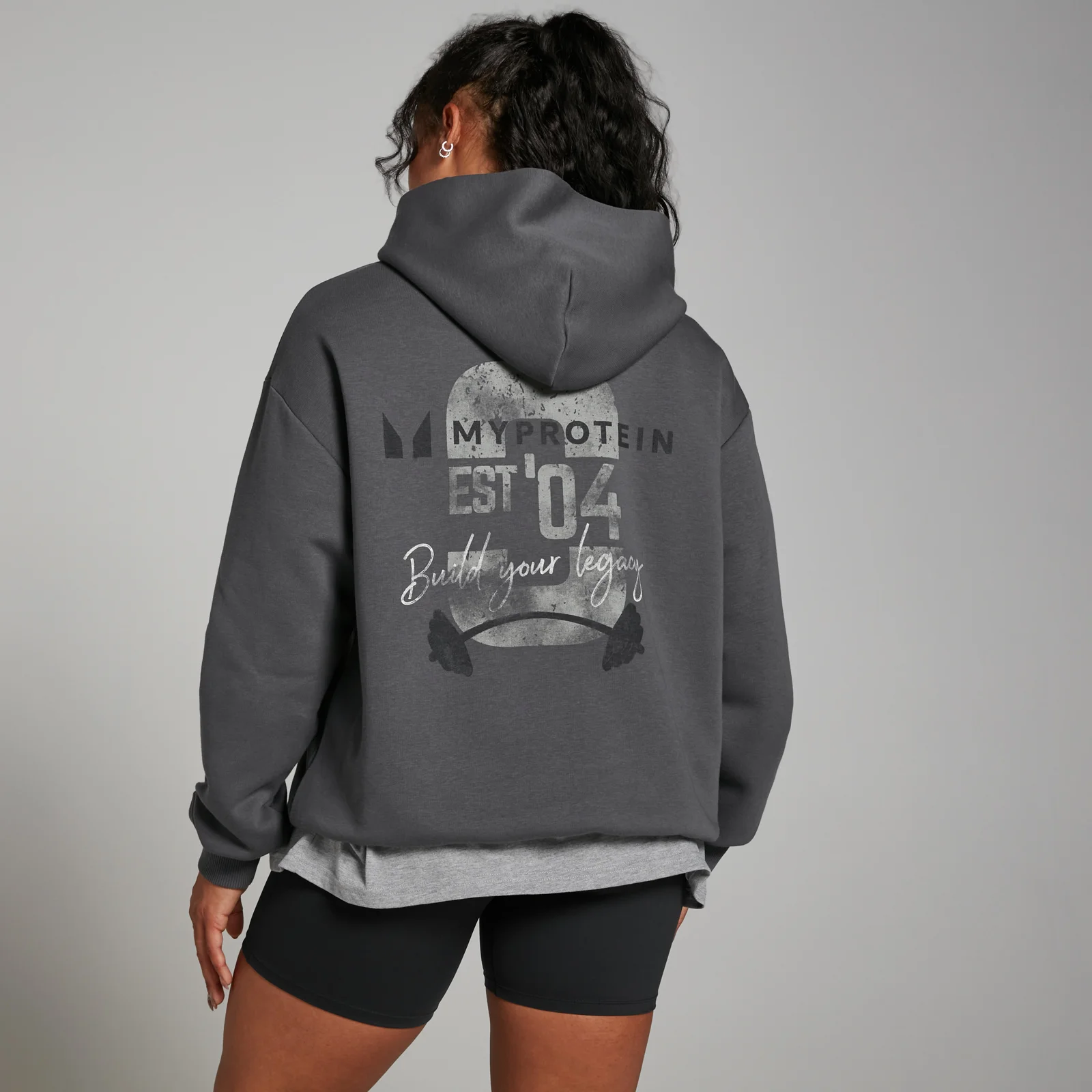 Sudadera con capucha con estampado gráfico Origin de MP - Gris lavado - XXS-XS Imagen 1