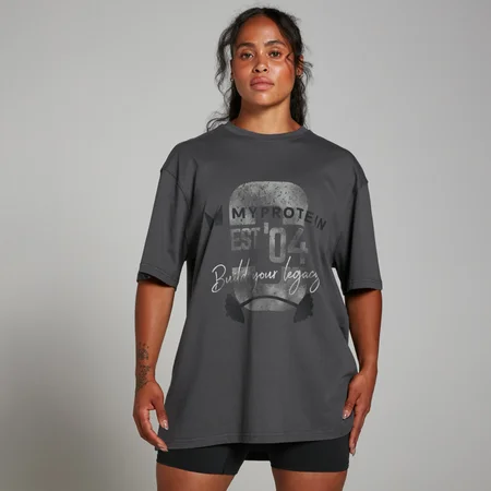 Camiseta con estampado gráfico Origin de MP - Gris lavado