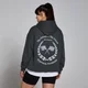 Sudadera con capucha con estampado gráfico World Wide de MP - Negro lavado
