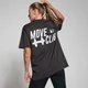 Camiseta extragrande Move Club de MP - Negro lavado
