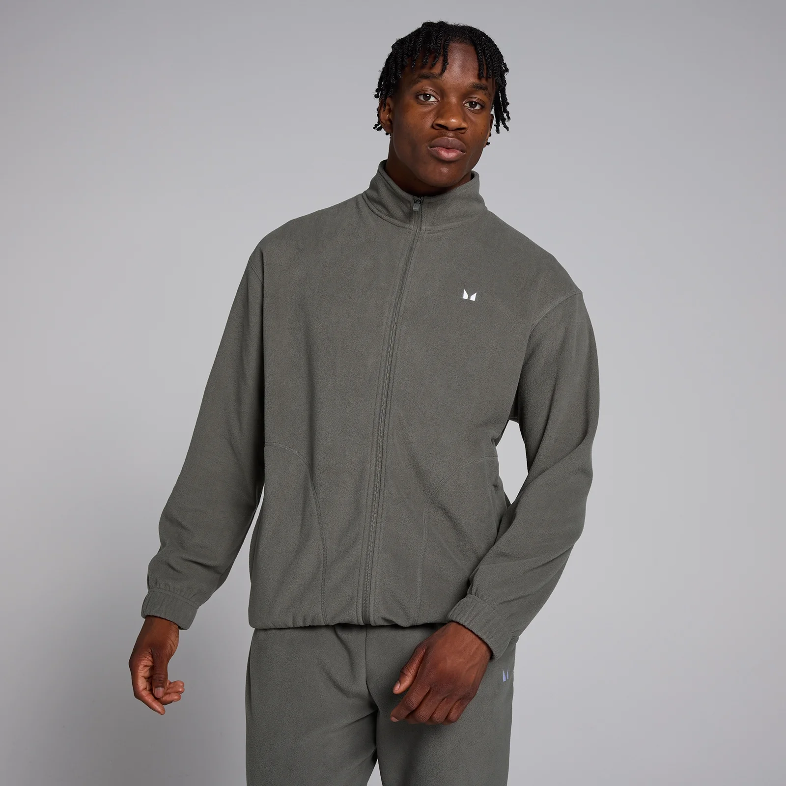Forro polar con cremallera integral para hombre de MP - Gris acerado - XS Imagen 1