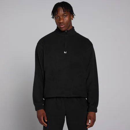 Forro polar con cremallera de 1/4 para hombre de MP - Negro