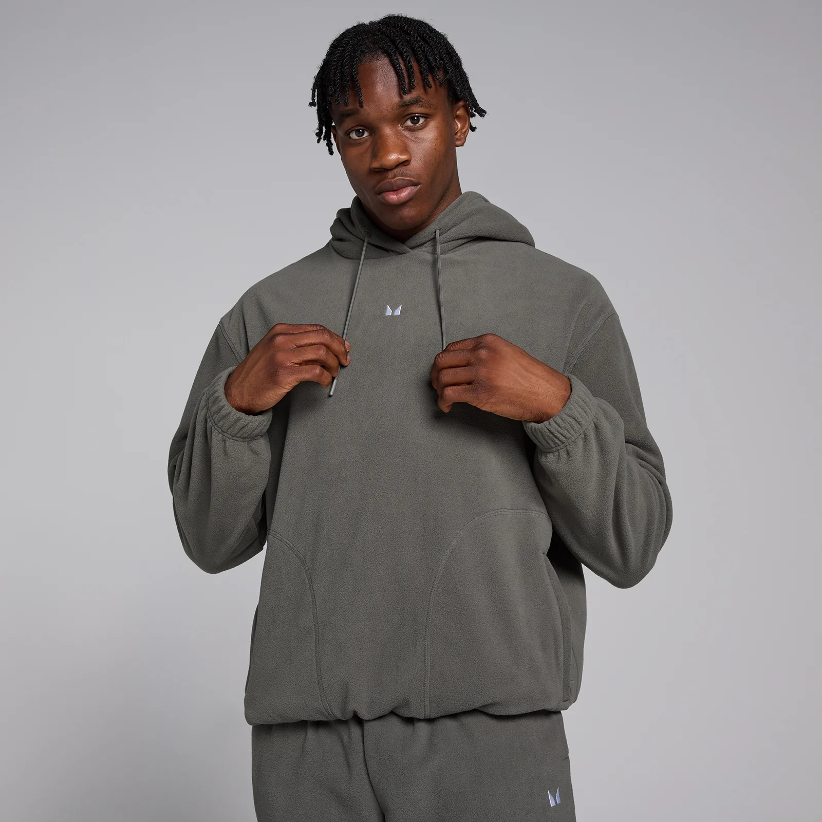 Forro polar con cuello alto para hombre de MP - Gris acerado - L Imagen 1