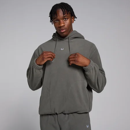 Forro polar con cuello alto para hombre de MP - Gris acerado