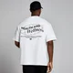 Camiseta extragrande con estampado gráfico Health & Wellness para hombre de MP - Blanco