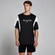 Camiseta extragrande en contraste Retro Tempo para hombre de MP - Negro